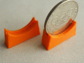 coin stand 30 mm coins scans replicas 3d print model - Mito3D