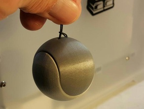 balle tennis porte clefs keychains 3d print model - Mito3D