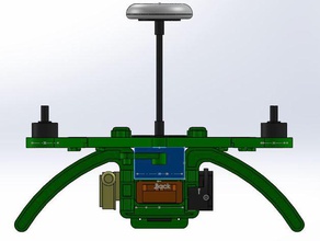 minishank rc veículos cnc drone mobius naza quad quadcopter spidex 3d print model - Mito3D
