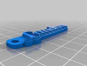 landon Schlüsselanhänger-tag Schlüsselanhänger angepasst 3d print model - Mito3D