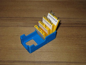 drill bit index 317mm Schaft bits tool Inhaber Boxen 3d print model - Mito3D