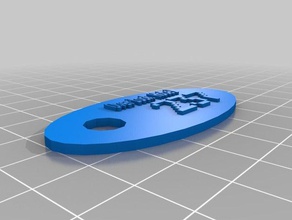 overlook hotel customized roomnumber keychain 02 other 3d print model - Mito3D