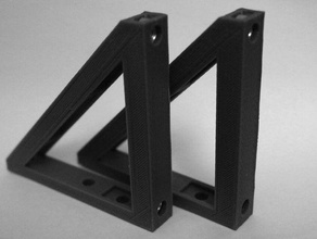 2u rack mount bracket computer 19 inch mounting rack19 3d print model - Mito3D