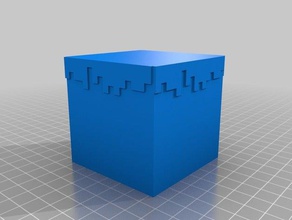 minecraft block 3d la impresión azul brown hierba verde miinecraft bloque 3d print model - Mito3D