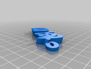 te amo Schlüsselanhänger angepasst 3d print model - Mito3D