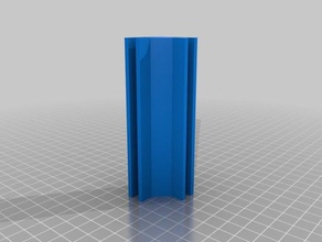 my customized parametric mini modular framing system corner block rail parts 3d print model - Mito3D