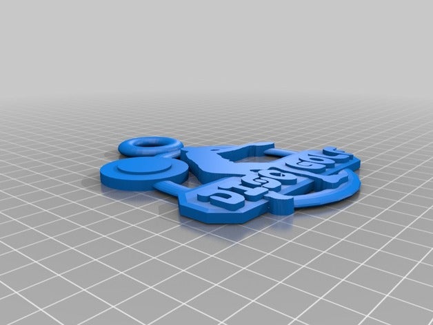 genérico disc golf bag tag moedas emblemas 3D print model - Mito3D