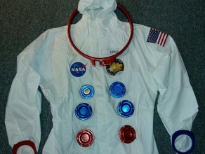 la nasa apolo astronauta traje espacial el vestido de fantasía halloween saturno 3d print model - Mito3D