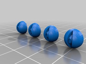 los globos oculares 3d impresión 3d print model - Mito3D