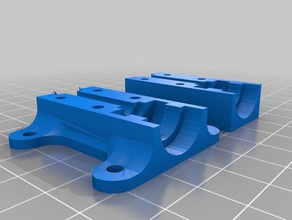 qubd twoup oneup robuste j-tête de montage 3d l'impression 3d print model - Mito3D