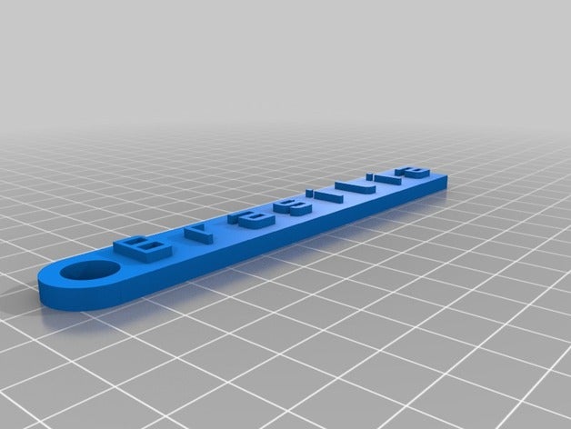 my customized message keychain organization 3D print model - Mito3D