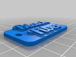 black fiber Schlüsselanhänger angepasst 3d print model - Mito3D