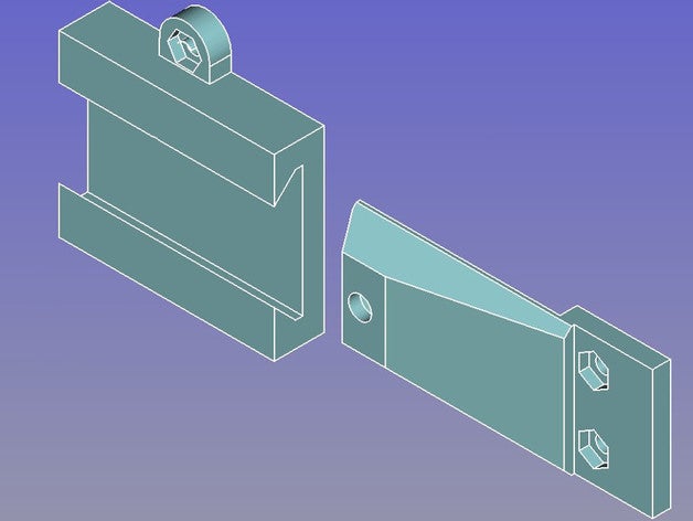x-axis endstop prusa i3 hesine 3d printer parts 3D print model - Mito3D