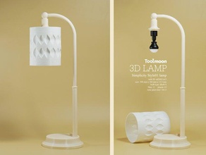 simplicity style lamp decor decoration gift home light toolmoon 3d 3d print model - Mito3D