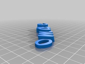 mi lavero Schlüsselanhänger angepasst 3d print model - Mito3D