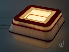 solais3d lampada a led famiglia casa escritorio lampara luce illuminazione 3d print model - Mito3D