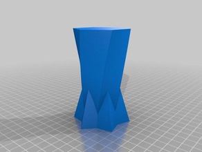 my customized double tapered vase containers 3d print model - Mito3D