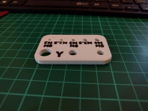 parafuso de calibre ansi metric mão ferramentas 3d print model - Mito3D