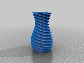 ince bas spiral vazo dekor özelleştirilmiş 3d print model - Mito3D