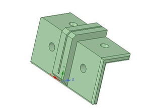 20mm de extrusión cutiing guía 3d la impresora accesorios sierra mano plaza 3d print model - Mito3D