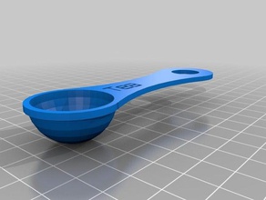 mini tea spoon kitchen dining customized 3d print model - Mito3D