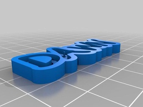 dawn keychains customized 3d print model - Mito3D