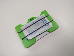 minimalistic wallet note clip accessories minimalist 3d print model - Mito3D