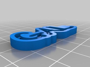 gail de porte-clés personnalisé 3d print model - Mito3D