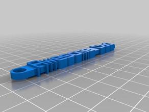 il mio messaggio personalizzato portachiavi organizzazione 3d print model - Mito3D