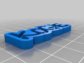 kogie de porte-clés personnalisé 3d print model - Mito3D