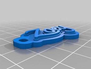 zoey keychains customized 3d print model - Mito3D