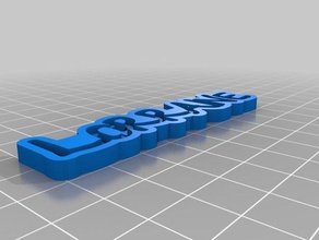 lorraine llaveros personalizado 3d print model - Mito3D