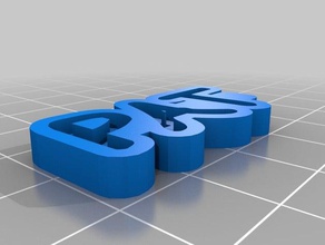 pat keychains customized 3d print model - Mito3D