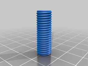 m8 threaded rod test object parts customized 3d print model - Mito3D