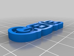 gene keychains customized 3d print model - Mito3D