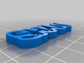 shan Schlüsselanhänger angepasst 3d print model - Mito3D