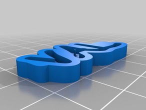 val Anahtarlık özelleştirilmiş 3d print model - Mito3D