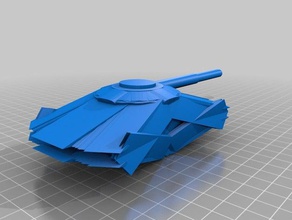 futurista hover tank 3d impresión 3d print model - Mito3D