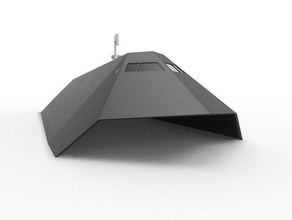 lockheed sea shadow Fahrzeuge Boot experimentell ist millitary navy Schiff stealth 3d print model - Mito3D
