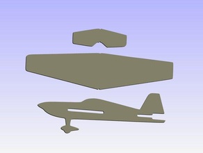 practice stick plane rc aerobatics 3d printing hobbyking 3d print model - Mito3D