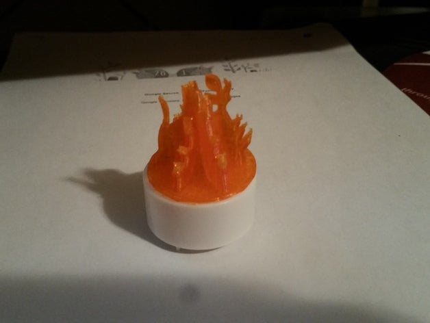 Teelicht Flammen - Spielzeug Spiele dnd prop dungeons dragons 3D print model - Mito3D