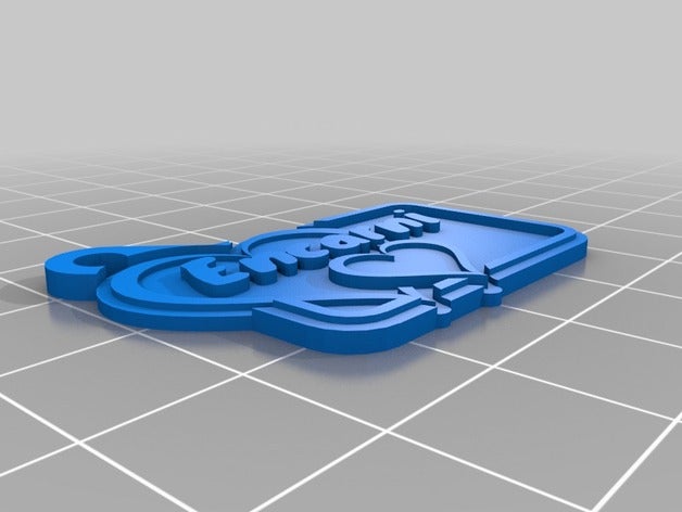 encarni llaveros personalizado 3D print model - Mito3D