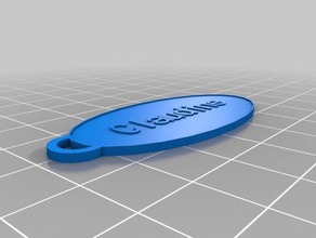 claudine keychains customized 3d print model - Mito3D