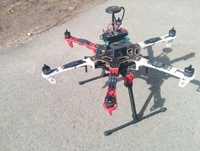 dji f550 addon set rc vehicles flamewheel drone frame multicopter multirotor 3d print model - Mito3D