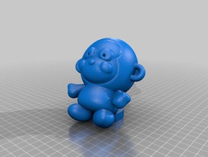 monkeyqq outros cartoon 3d print model - Mito3D