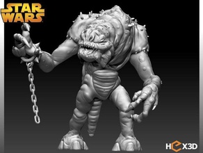 jabbas rencor de juguete juego accesorios figura acción star wars starwars estática estatua 3d print model - Mito3D