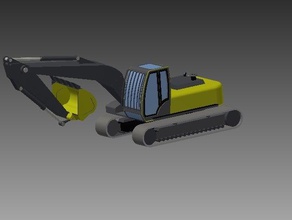 john deere excavator construction toys 3d print model - Mito3D