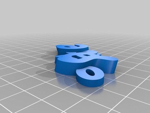 sab Anahtarlık özelleştirilmiş 3d print model - Mito3D