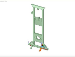 medieval guillotine buildings structures execution moving parts 3d print model - Mito3D