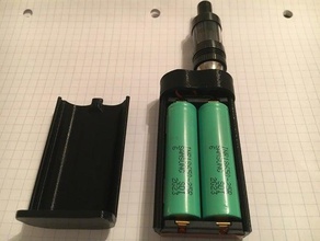 slim dual battery ecig mod electronics diy ecigarette electronic cigarette mechanical vape 3d print model - Mito3D